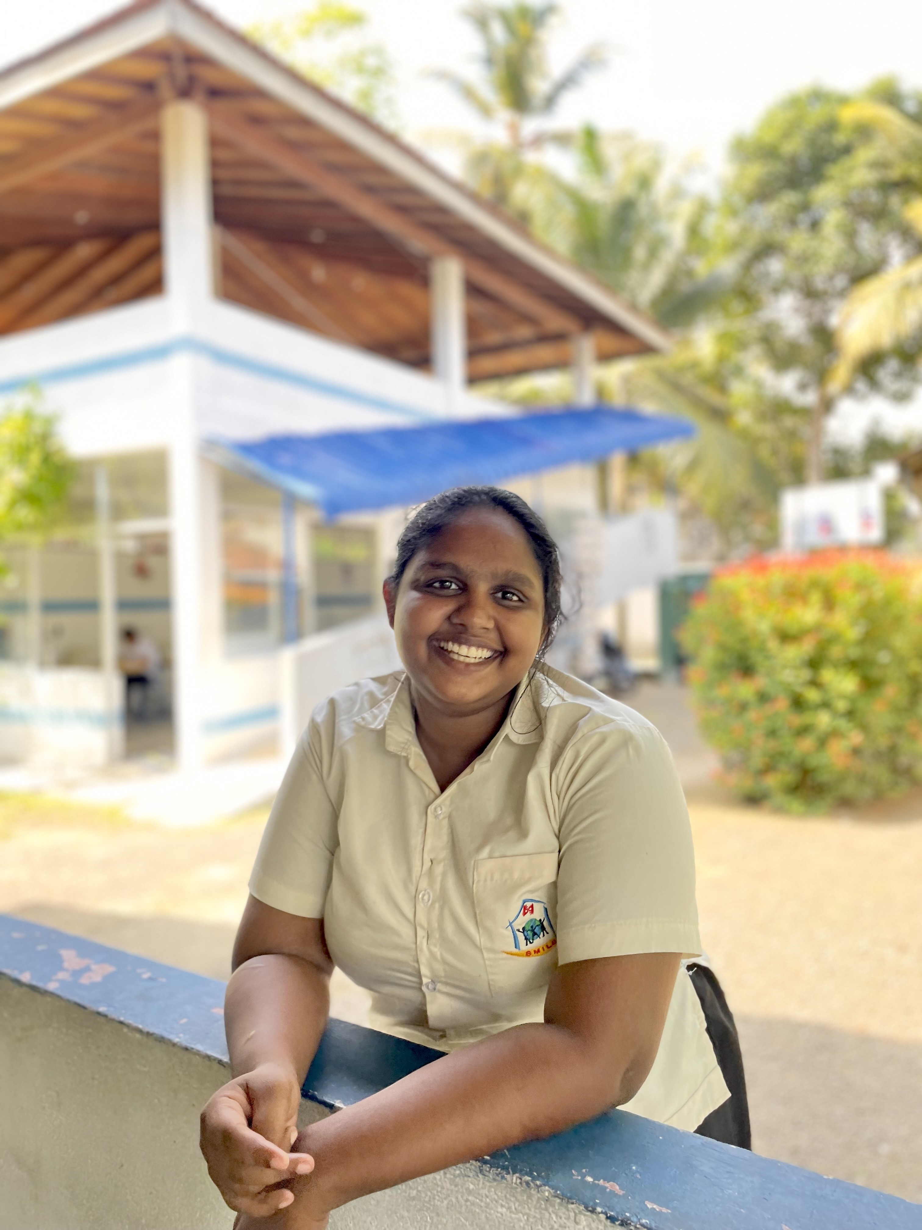 Student smiling